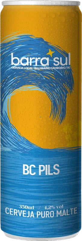 Lata de BC Pils Barra Sul, 350 ml